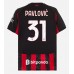 AC Milan Strahinja Pavlovic #31 Hemma matchtröja 2025-26 Kortärmad Billigt